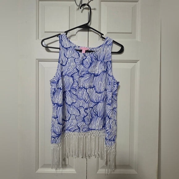 Lily Pulitzer Sonya Tank Shirt Size 4 - Picture 2 of 9